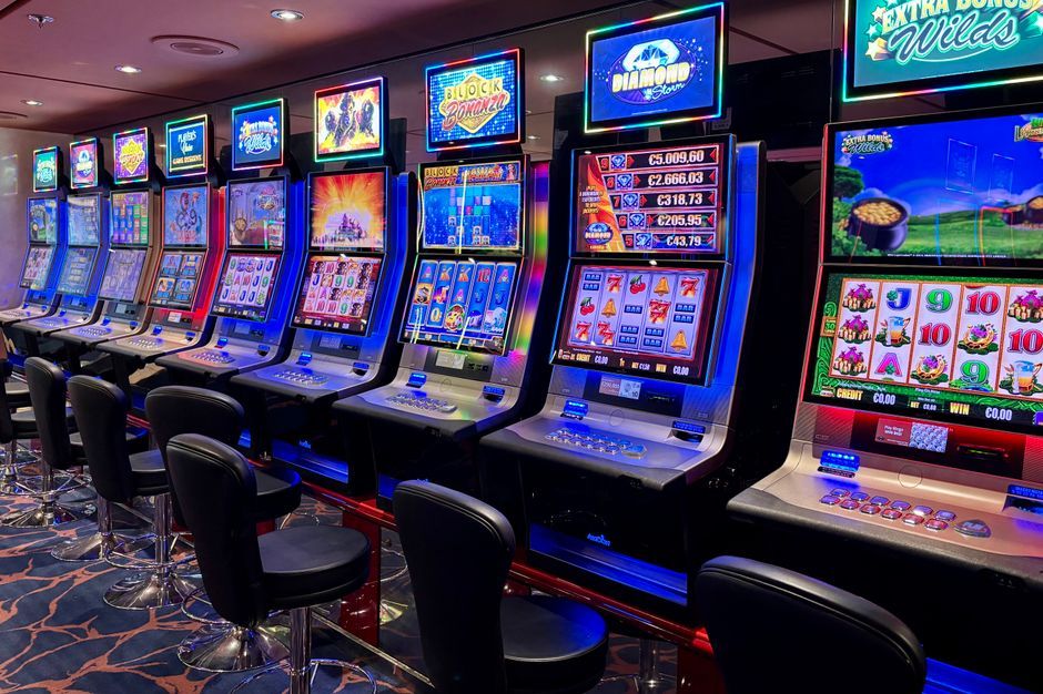 Slot machines in casino